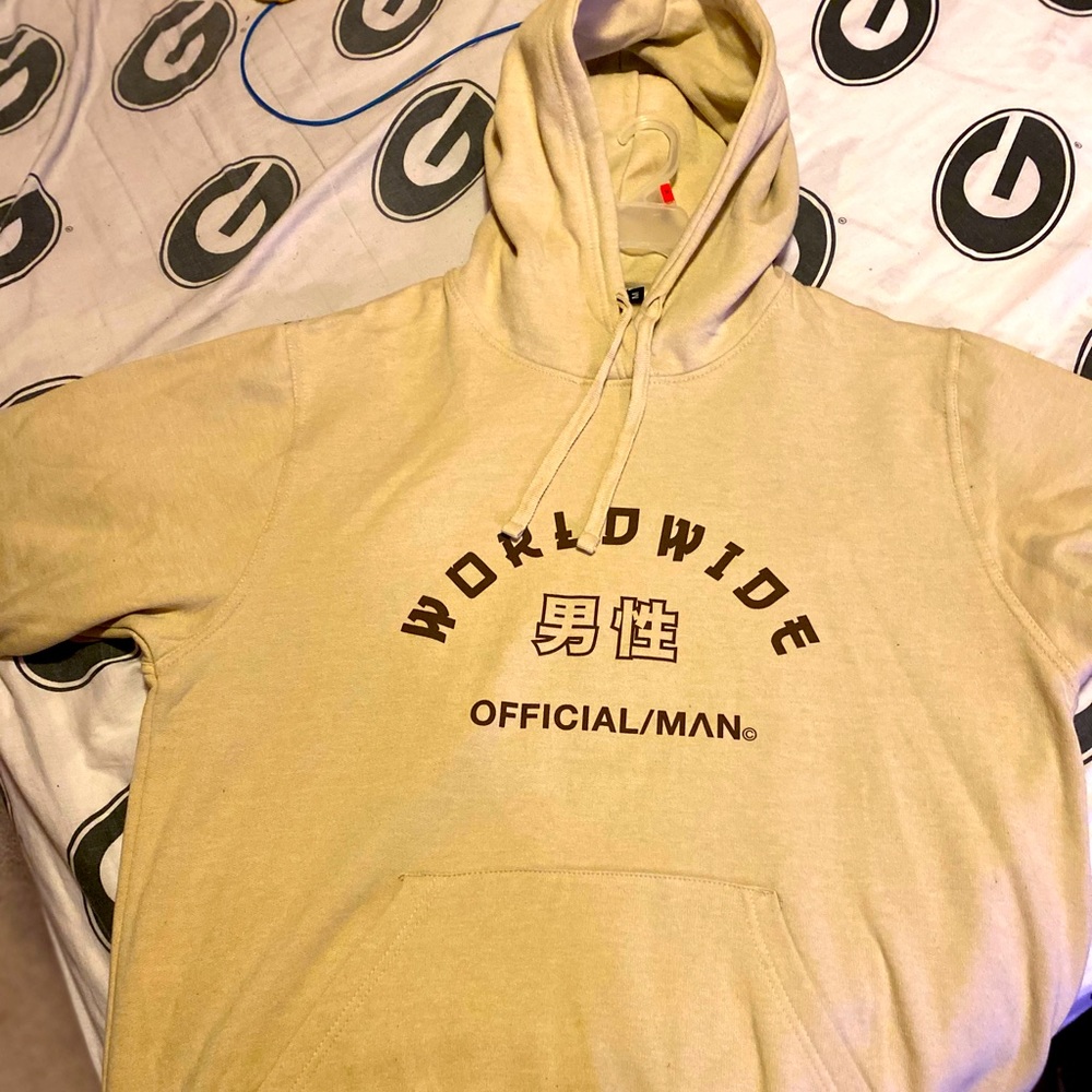 Oversized worldwide print hoodie